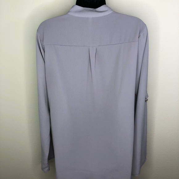 Grey Lavender Blouse - Size L -Fits like M - Picture 3 of 3